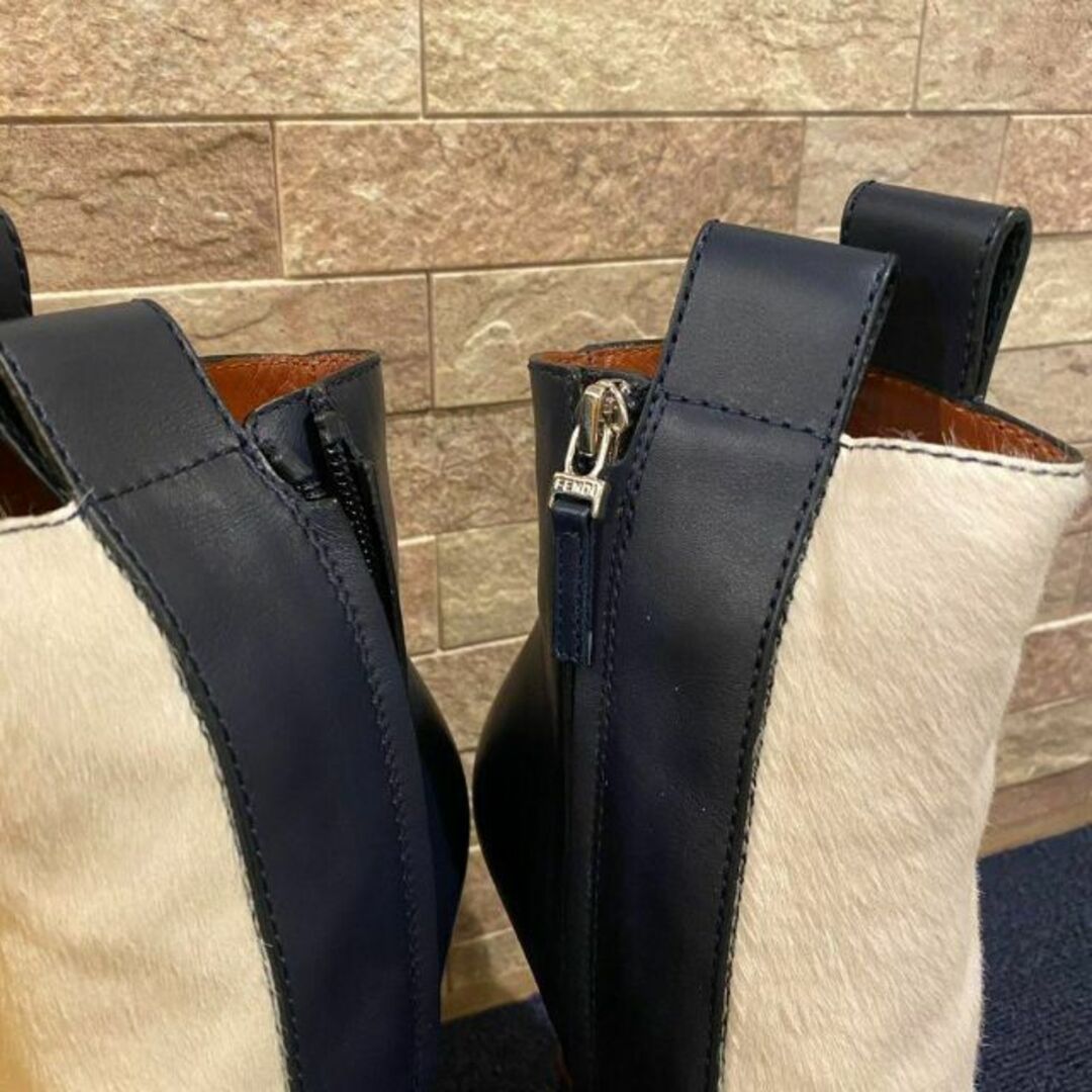 FENDI - 箱付き 限定品 FENDI フェンディ ブーツ ローマンレザーの通販