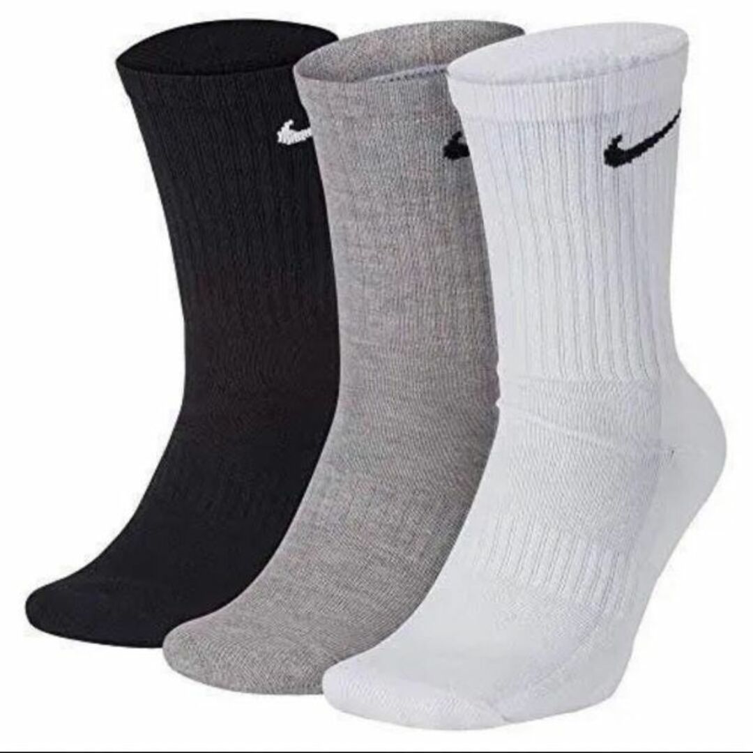 NIKE - 新品未使用 NIKE クルーソックス 3足セット 27~29cm ナイキ靴下