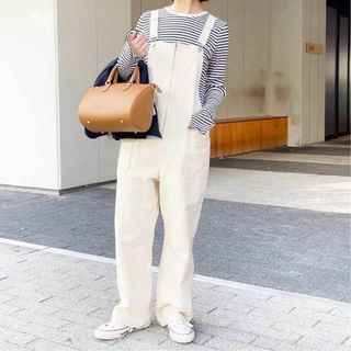 Spick&Span スピックアンドスパン シルク バックリボン サロペット+