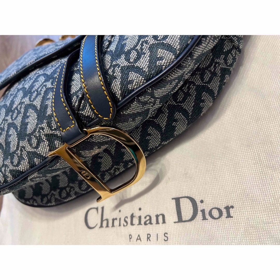 Christian Dior(クリスチャンディオール)の極美品　クリスチャンディオール トロッター サドルバッグ　スカーフ柄 レディースのバッグ(ハンドバッグ)の商品写真