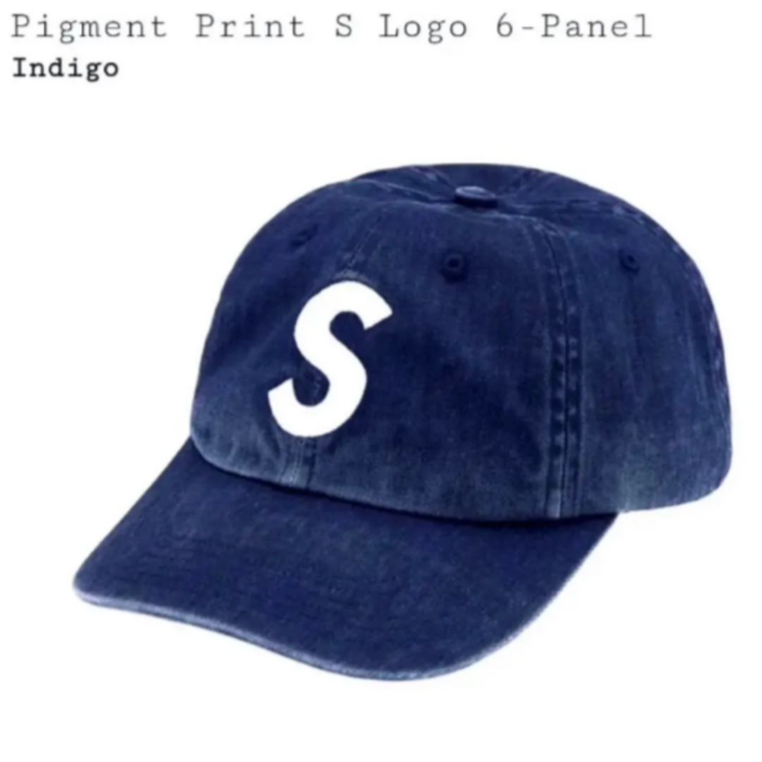 新品未使用！Supreme Pigment Print S Logo インディゴ