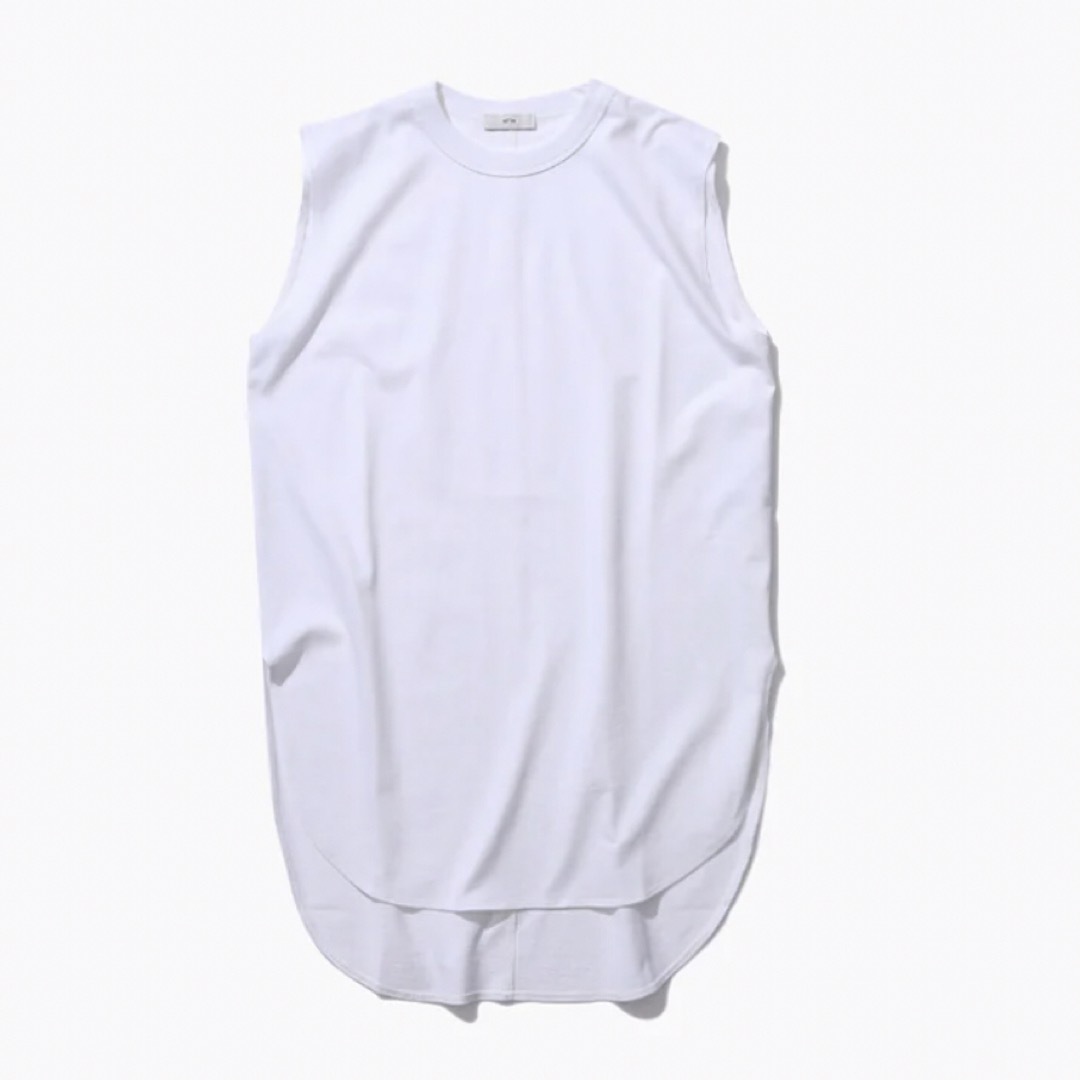 ★エイトン★ATON★ROUND HEM TANK TOP★新品未使用★ホワイト