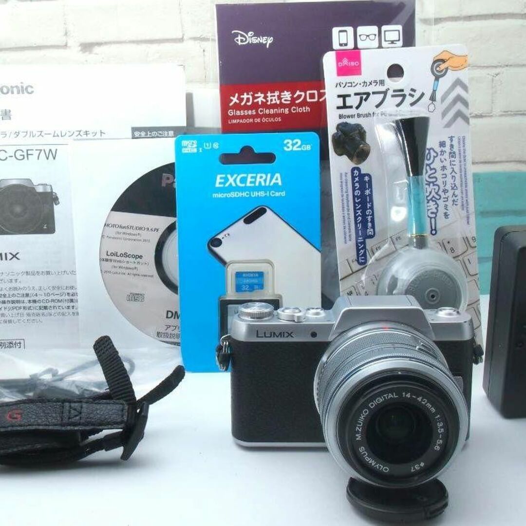 Panasonic - ❤️Wi-Fi機能&消音撮影❤️LUMIX❤️DMC-GF7 標準レンズ