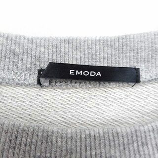 EMODA - エモダ EMODA スウエット トレーナー ツイスト コットン 綿 F ...
