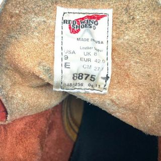 REDWING - RED WING SHOES レッドウィング 8875 2011年製の通販 by