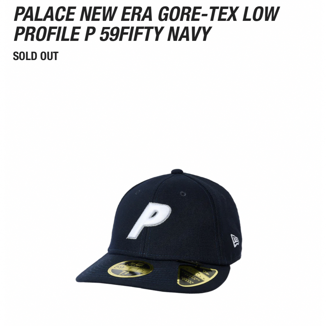 palace newera gore-texコラボ　キャップ　NAVY | フリマアプリ ラクマ