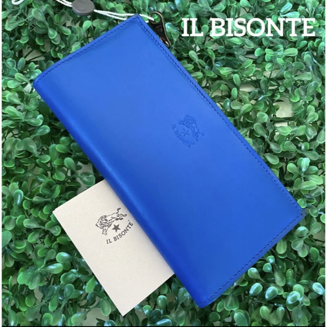 IL BISONTE(イルビゾンテ)のイルビゾンテ☆新品 ☆IL BISONTE  レザー 長財布/ブルー レディースのファッション小物(財布)の商品写真