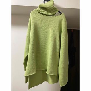 【激レア】salvam19aw スリットハイネックニット(ニット/セーター)