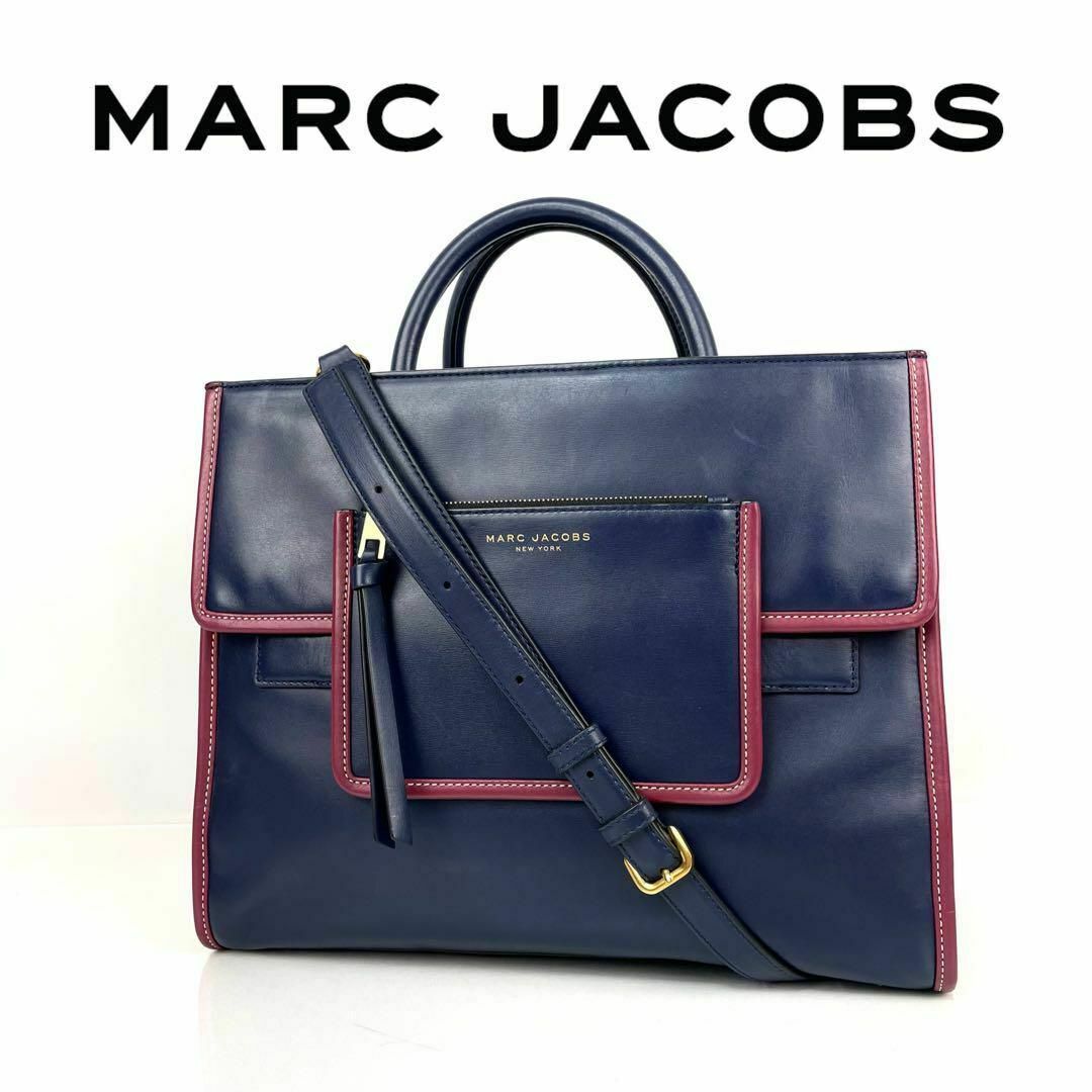 美品】MARC JACOBS マークジェイコブス 2wayトートバッグ レザー