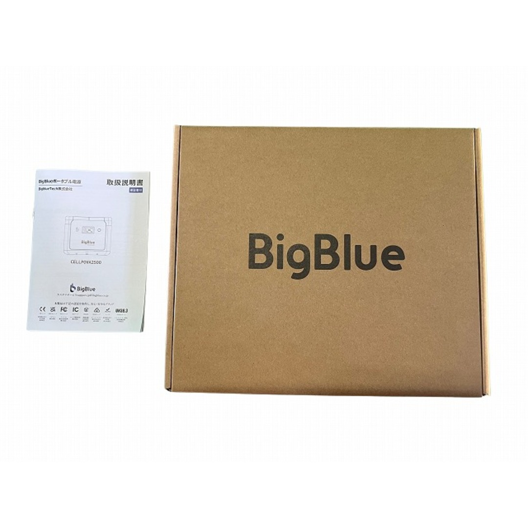 ☆未使用☆Bigblue ポータブル電源 Cellpowa2500 1843.2Wh (576000mAh×3.2V) Bluetooth対応 予備電源 キャンプ 蓄電池 76076