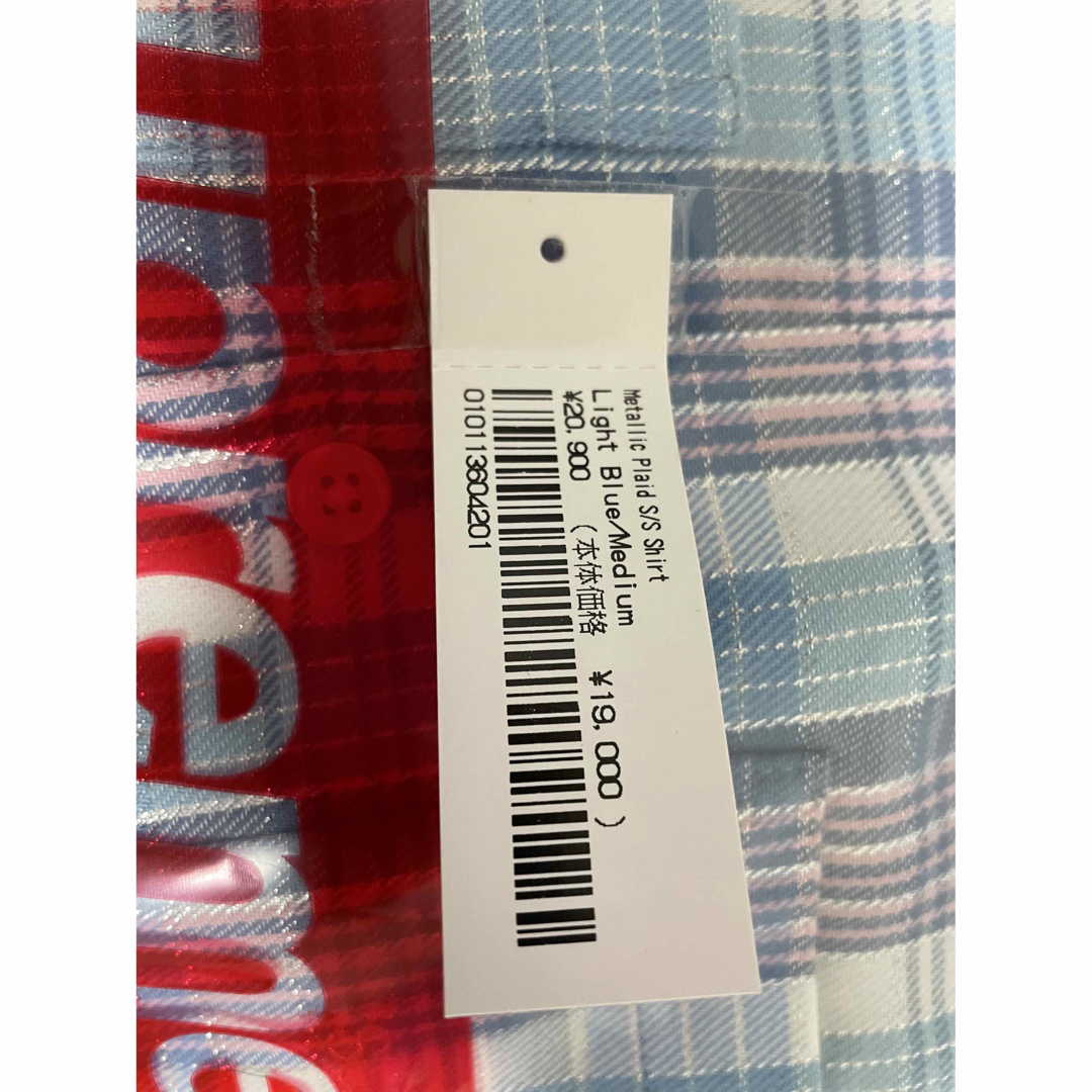 supreme metallic plaid s/s shirt