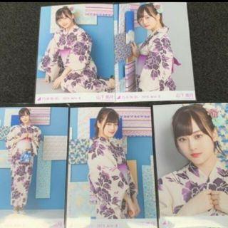 ノギザカフォーティーシックス(乃木坂46)の乃木坂46 生写真山下美月浴衣 5種コンプ真夏の全国ツアー2019 名古(アイドルグッズ)