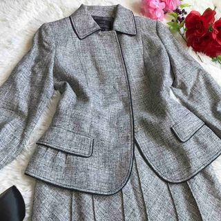23区 - 美品☆23区 スカートスーツ ツイード ラメ シルク セレモニー