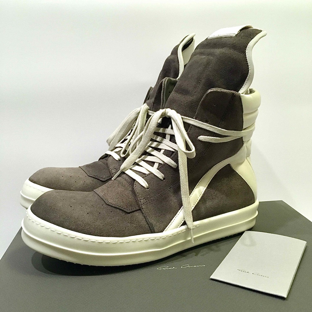 41 新品正規品 Rick Owens GEOBASKET レザー スニーカー