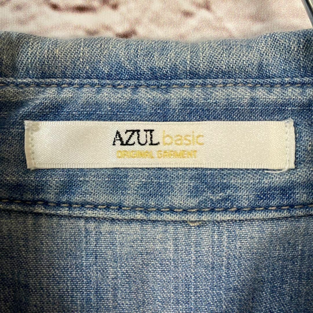 AZUL by moussy(アズールバイマウジー)のAZUL by moussy シャツ　デニムシャツ 　[ S ] メンズのトップス(シャツ)の商品写真