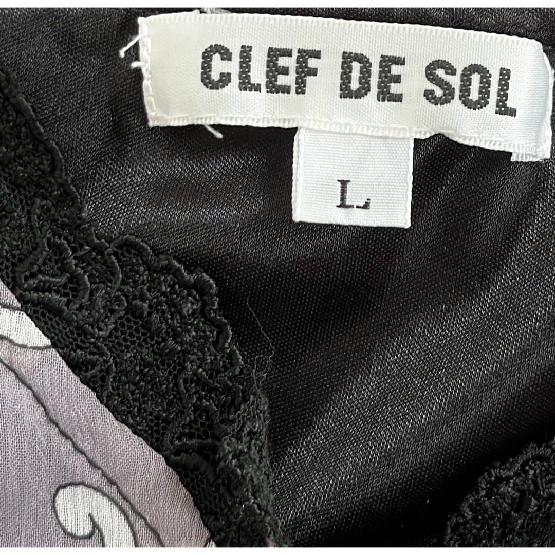 CLEF DE SOL(クレドソル)のクレドソル　トップワンピ　L レディースのワンピース(ミニワンピース)の商品写真