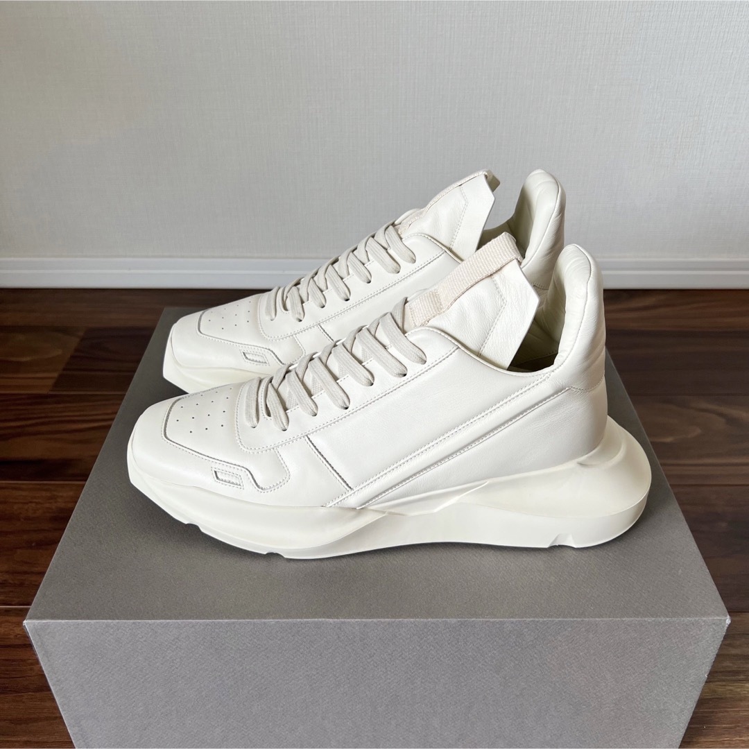 Rick Owens - 新品 RICK OWENS GETH RUNNER ミルク スニーカー 42の