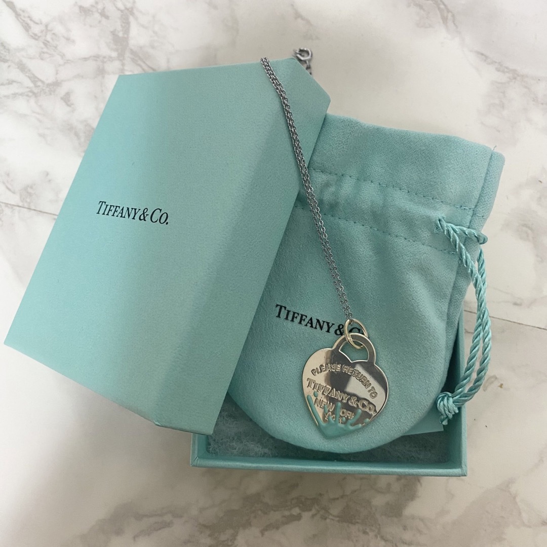 Tiffany リターントゥカラースプラッシュ　ネックレス　ハート