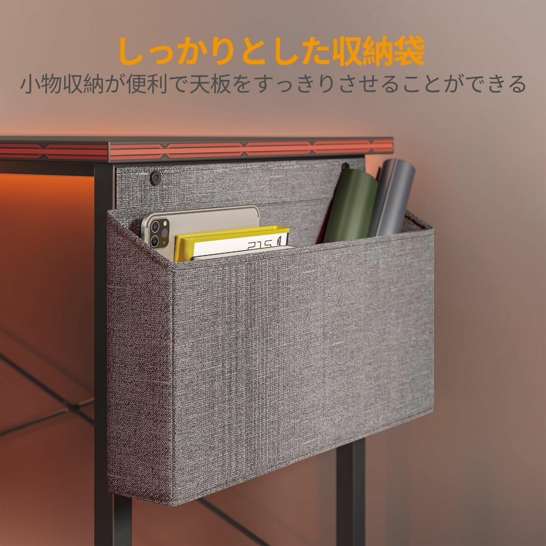 【色: ブラック】CubiCubi l字デスク 幅150cmx奥行き120cm