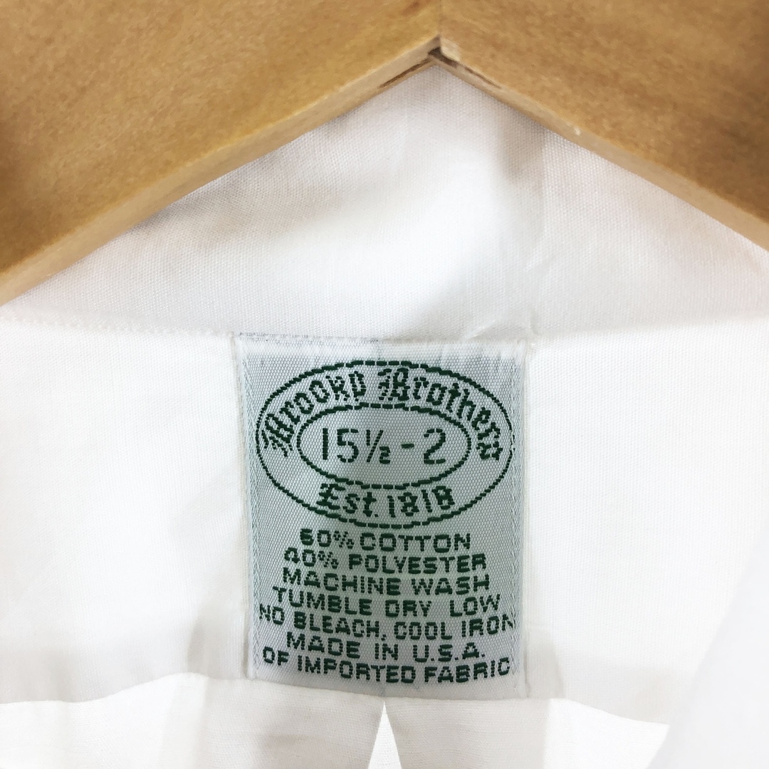 Brooks Brothers(ブルックスブラザース)の古着 90年代 ブルックスブラザーズ Brooks Brothers Est.1818 長袖 ポリコットンシャツ USA製 メンズM ヴィンテージ /eaa362014 メンズのトップス(シャツ)の商品写真