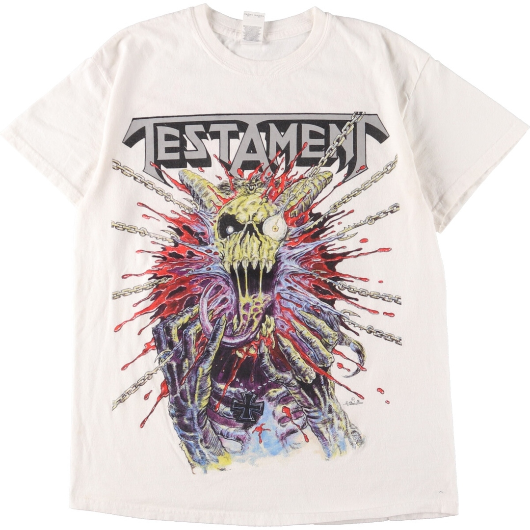 63cm身幅ギルダン GILDAN TESTAMENT テスタメント 両面プリント バンドTシャツ バンT メンズM ヴィンテージ /eaa360842