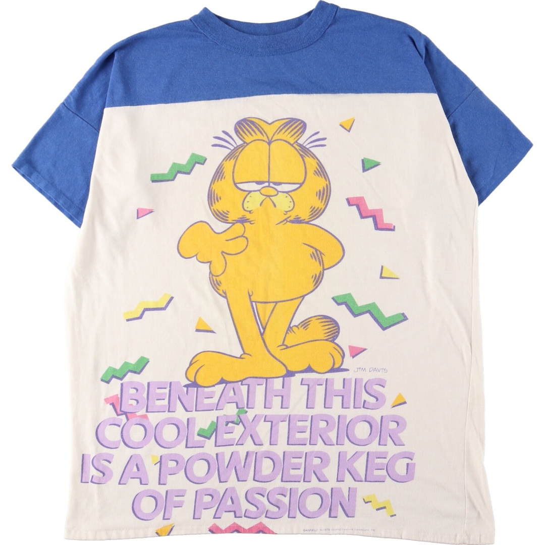 90年代ランクBOLO SPIRIT GARFIELD ガーフィールド キャラクタープリントTシャツ メンズL ヴィンテージ /eaa359985