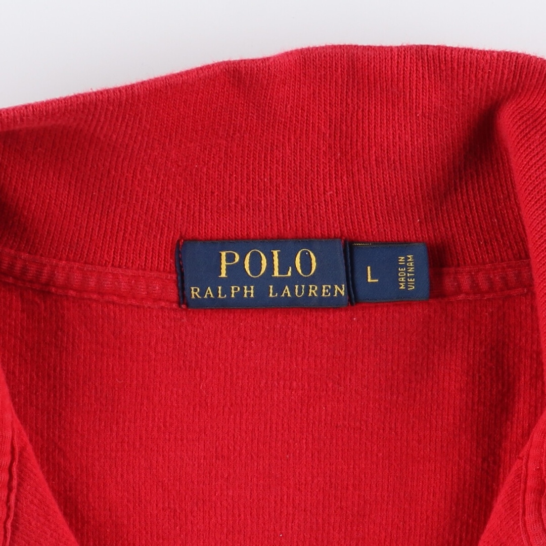 Ralph Lauren(ラルフローレン)の古着 ラルフローレン Ralph Lauren POLO RALPH LAUREN ハーフジップスウェットシャツ トレーナー メンズL /eaa360502 メンズのトップス(スウェット)の商品写真