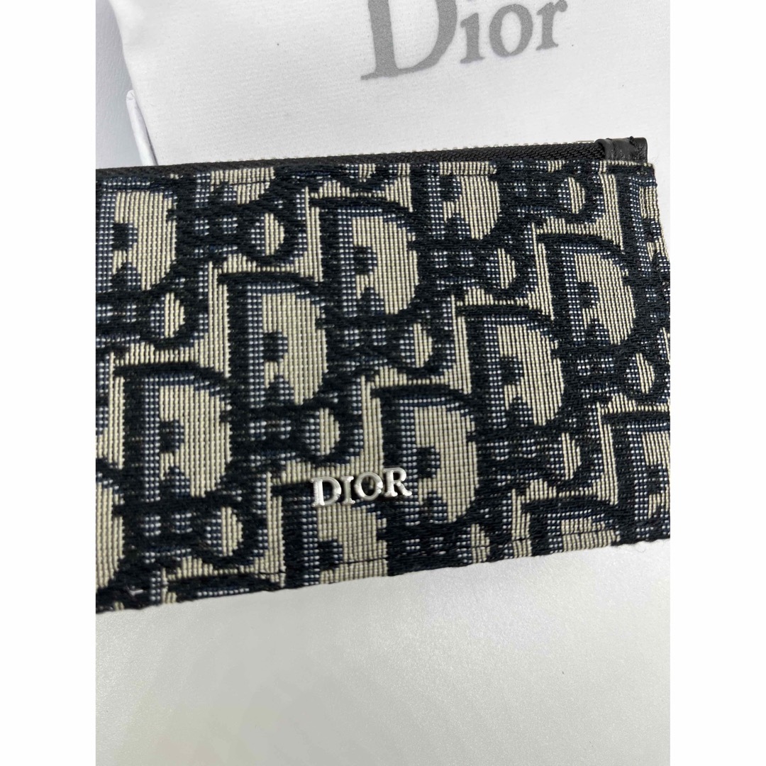 【美品】Christian Dior  フラグメントケース  オブリーク BLK