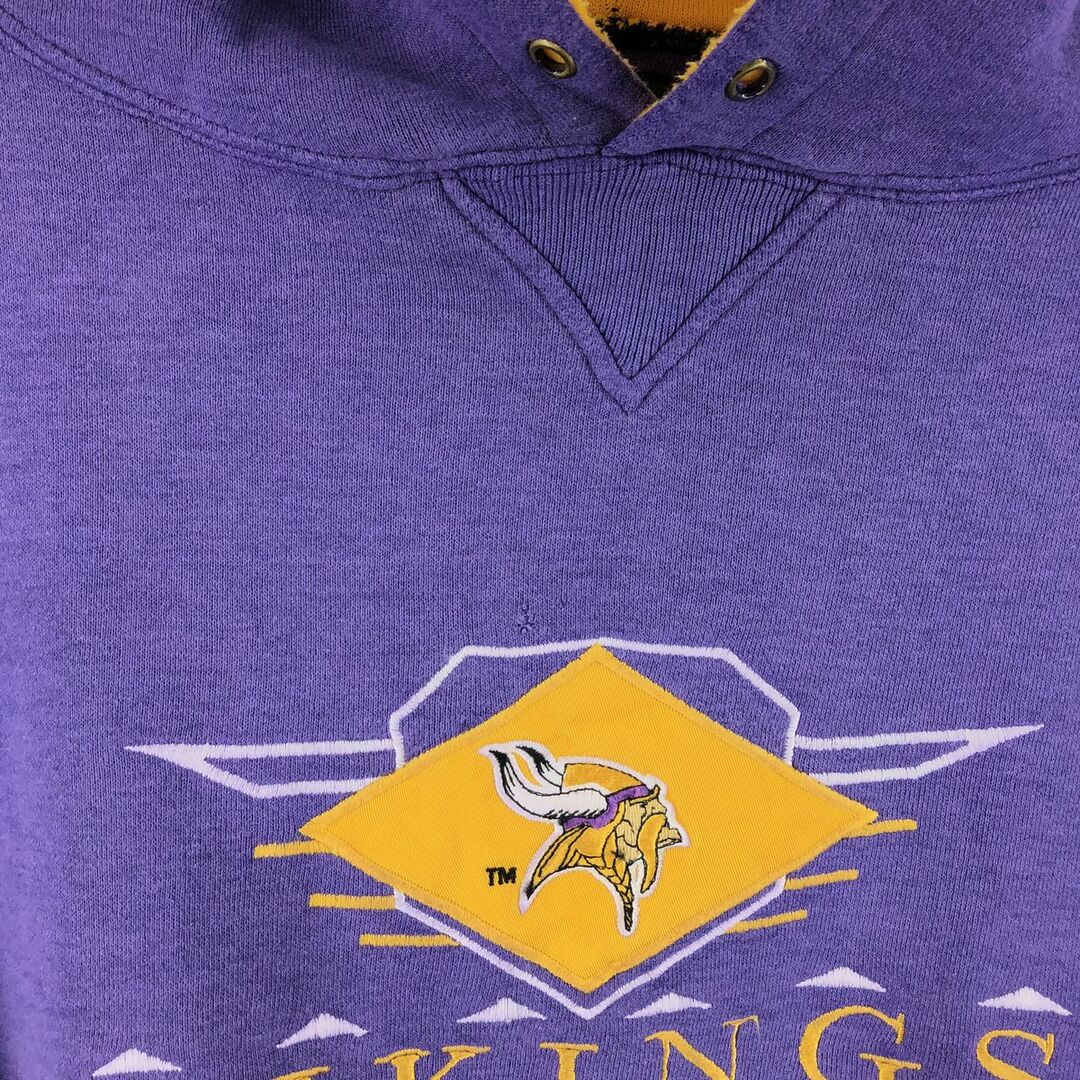 LOGO ATHLETIC NFL MINNESOTA VIKINGS ミネソタバイキングス スウェットプルオーバーパーカー メンズXL /eaa313891 3