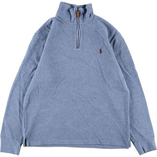 ラルフローレン(Ralph Lauren)の古着 ラルフローレン Ralph Lauren POLO RALPH LAUREN ハーフジップスウェットシャツ トレーナー メンズS /eaa360500(スウェット)