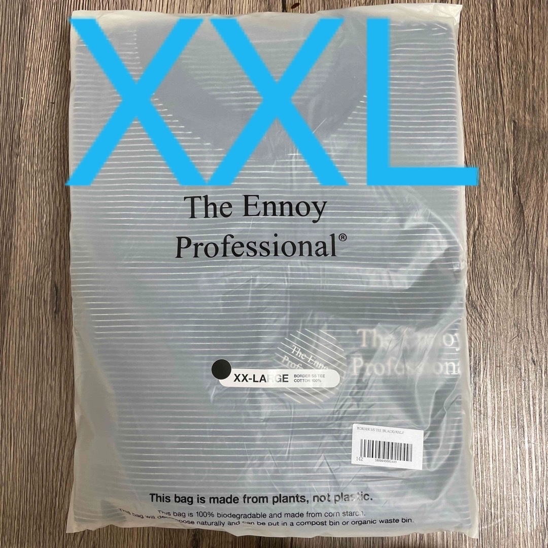 ENNOY S/S Boder T-Shirt (BLACK × WHITE)