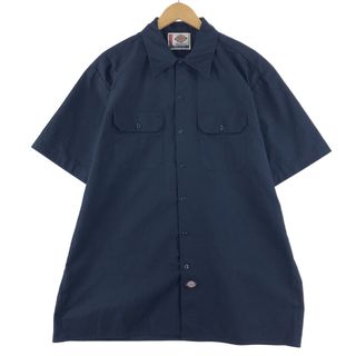 ディッキーズ(Dickies)の古着 ディッキーズ Dickies 半袖 ワークシャツ メンズXL /eaa361394(シャツ)