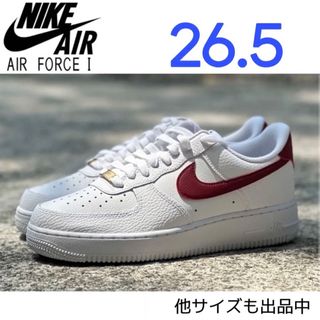 ナイキ(NIKE)のナイキ エアフォース1 07  27cm ホワイトレッド(スニーカー)