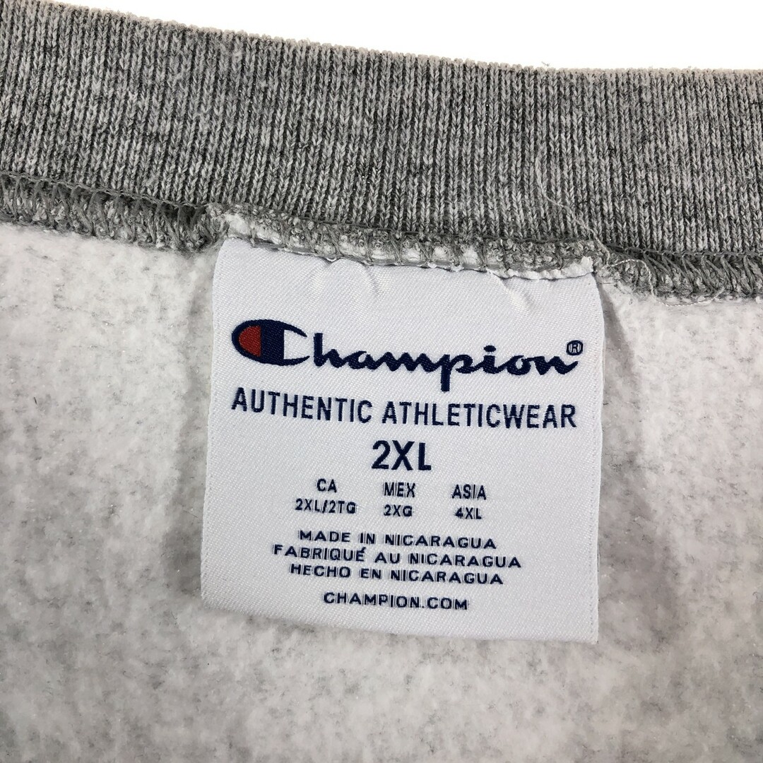 古着 チャンピオン Champion AUTHENTIC ATHLETIC APPAREL カレッジスウェットシャツ トレーナー XXL  /eaa330449