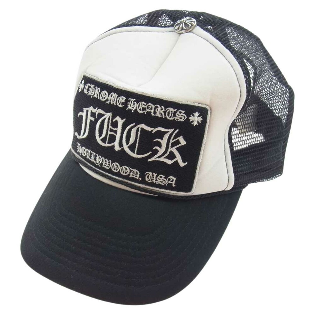 CHROME HEARTS クロムハーツ（原本無） 帽子 TRUCKER CAP FUCK ファック トラッカー メッシュ キャップ  ブラック系