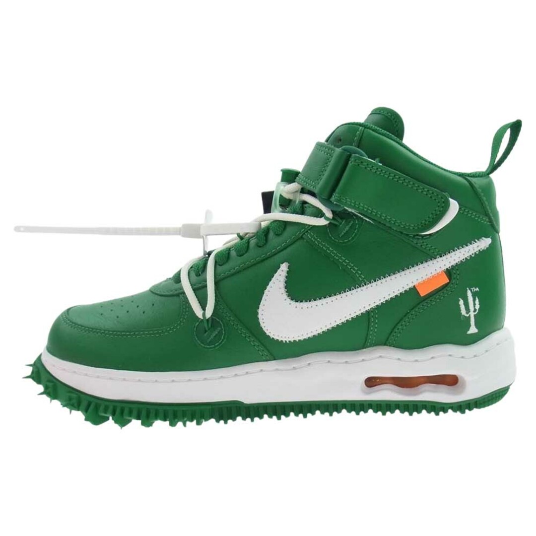 NIKE ナイキ スニーカー DR0500-300 × Off-White オフホワイト Air Force 1 Mid SP LTHR Pine Green エアフォース ミッド パイン グリーン グリーン系 27cm【新古品】【未使用】