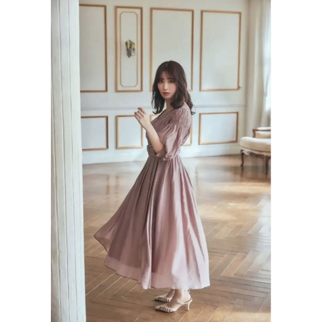 新品タグ付き　herlipto　Airy Volume Sleeve Dress