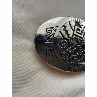 希少 定12万 ホピ 大判 バックル Vern Mansfield シルバー