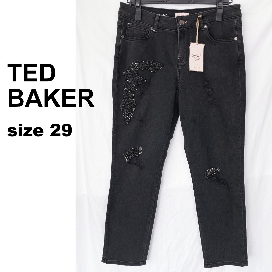未使用 TED BAKER テッド ベイカー スパンコール デニム 29