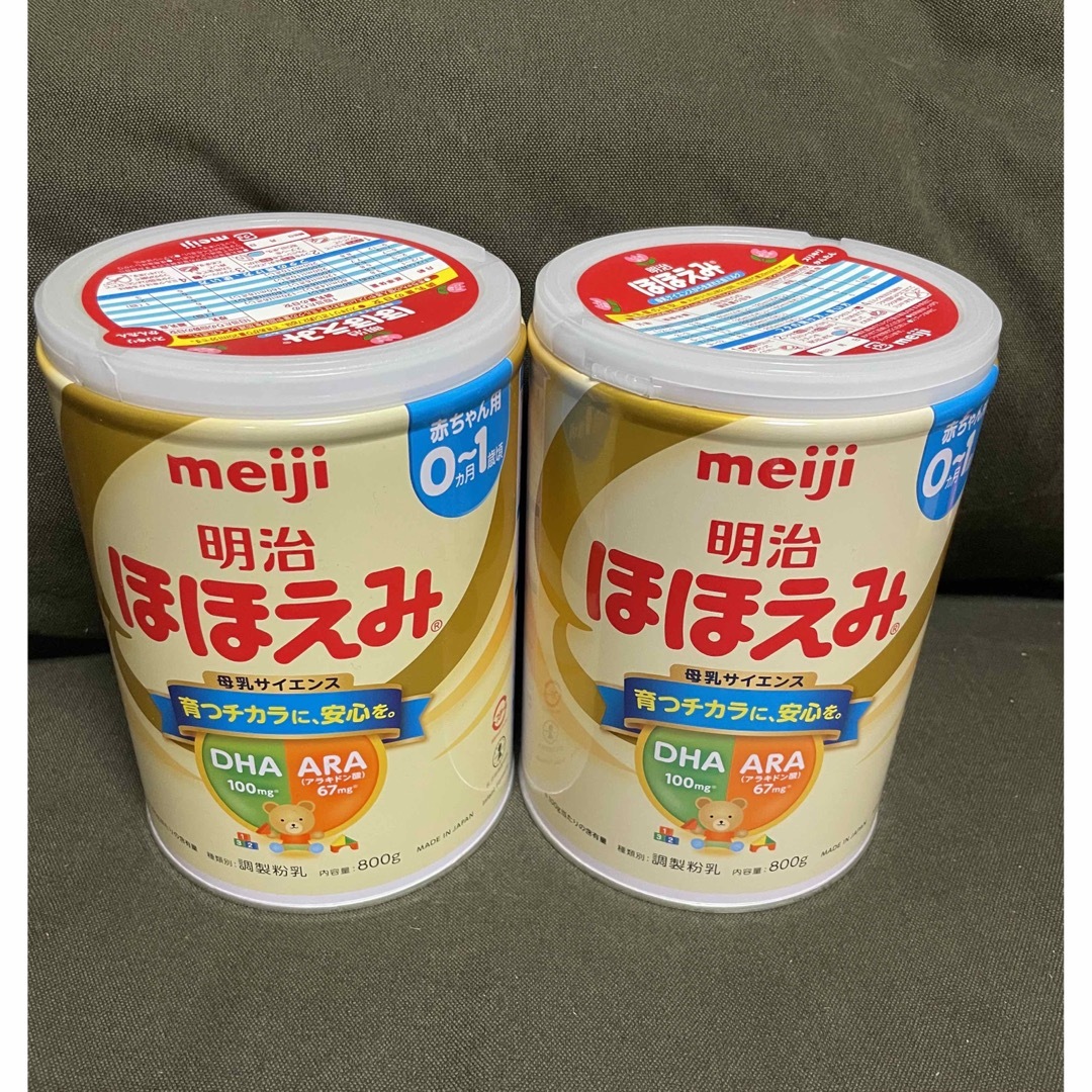 明治(メイジ)のほほえみミルク缶　800ｇ キッズ/ベビー/マタニティのキッズ/ベビー/マタニティ その他(その他)の商品写真