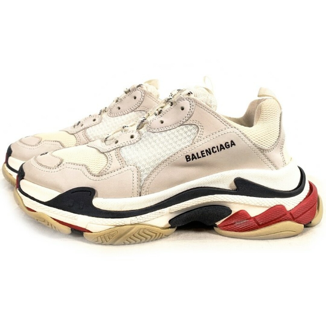 BALENCIAGA バレンシアガ Triple S トリプルエス ローカット ダッド スニーカー ホワイト/グリーン 536737