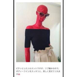 ダブルスタンダードクロージング(DOUBLE STANDARD CLOTHING)のまり様専用　ダブルスタンダードクロージング　オフショルニット(カットソー(半袖/袖なし))