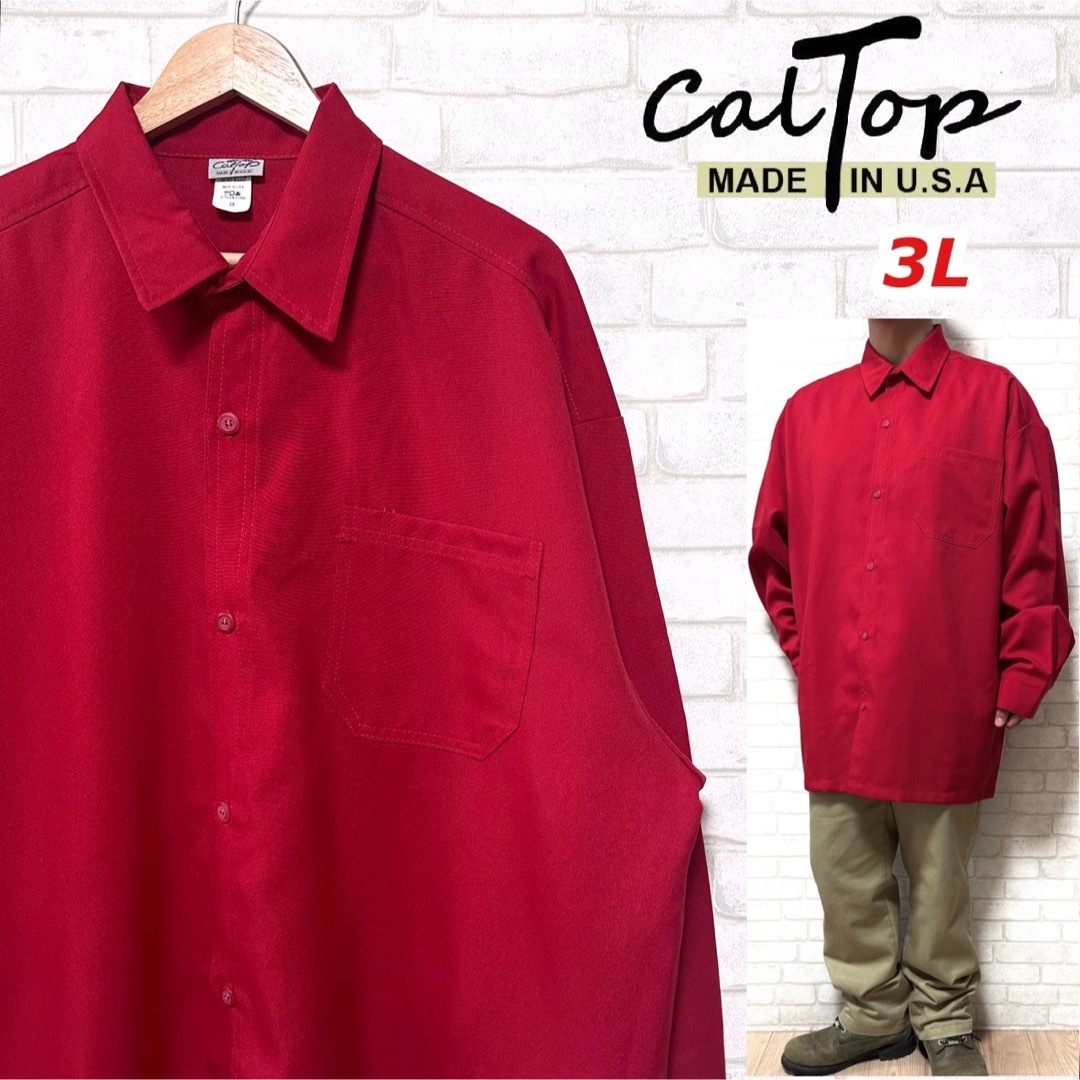 CALTOP - CALTOP キャルトップ ビッグサイズ 3XL USA製 ワークシャツの ...