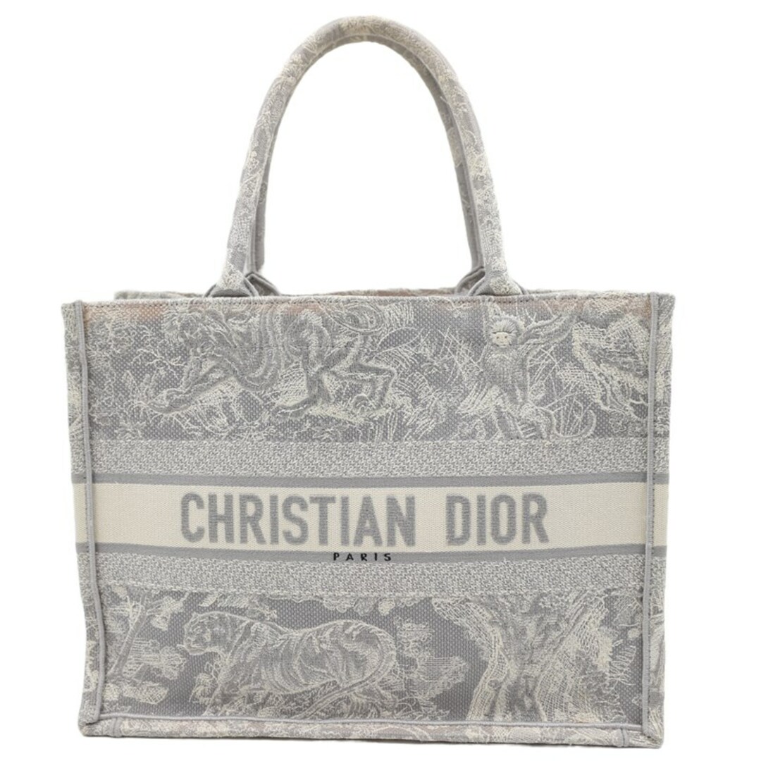 クリスチャン・ディオール Christian Dior ブックトート ミディアム M1296ZRGO グレー キャンバス レディース トートバッグ