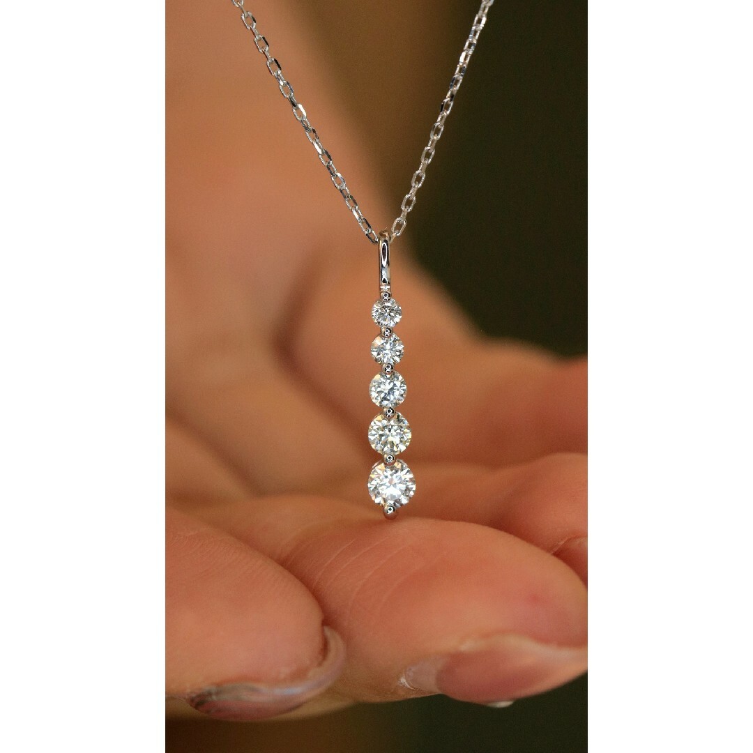 天然ダイヤモンドネックレス0.45ct k18の+triclubdoha.com