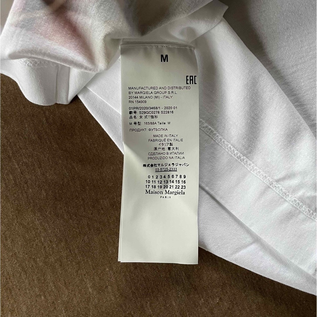 Maison Martin Margiela - 白M新品 メゾン マルジェラ プリント T ...