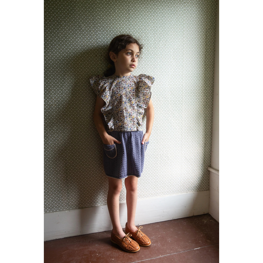 SOOR PLOOM(ソーアプルーム)のSoor Ploom Norma Skirt Bluet 8Y キッズ/ベビー/マタニティのキッズ服女の子用(90cm~)(スカート)の商品写真