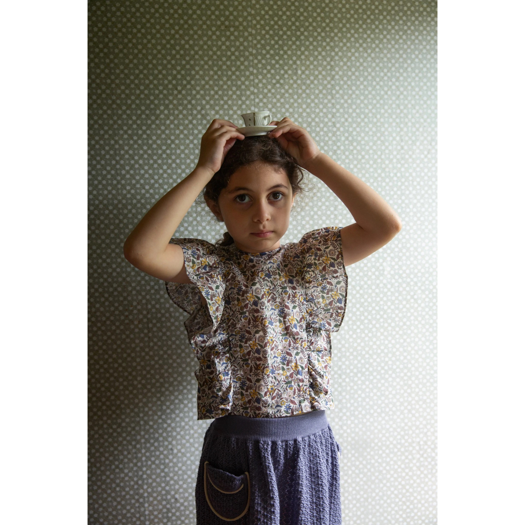 SOOR PLOOM(ソーアプルーム)のSoor Ploom Norma Skirt Bluet 8Y キッズ/ベビー/マタニティのキッズ服女の子用(90cm~)(スカート)の商品写真