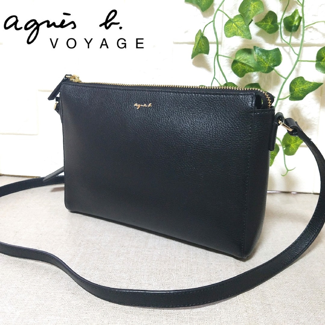 フォロー割実施中美品✨agnes b. VOYAGE アニエスベー ショルダーバッグ ベージュ