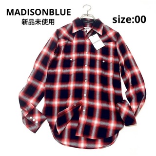 マディソンブルー(MADISONBLUE)のマディソンブルーオンプレシャドーチェックレーヨン長袖シャツ、定価¥42,900(シャツ/ブラウス(長袖/七分))